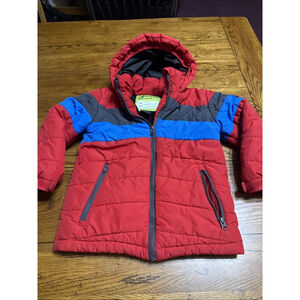 Boulder Gear Sawyer Insulated Snow Jacket Toddler Size 5 Boys Red Hooded